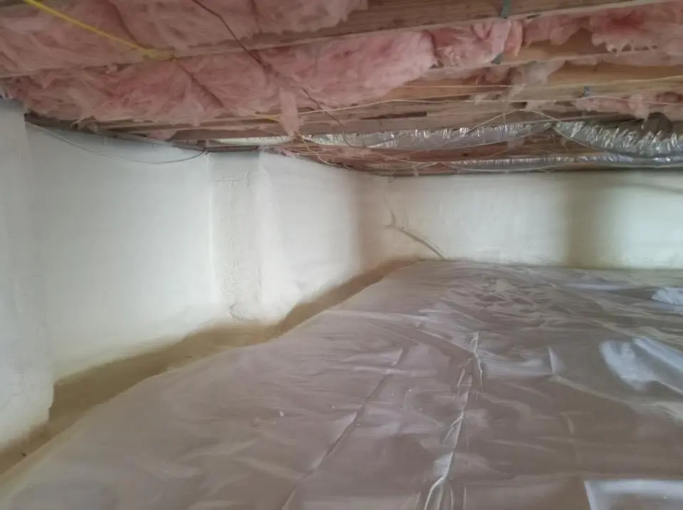 Crawl space encapsulation with closed-cell spray foam for Flat Roof Repair in Dowagiac